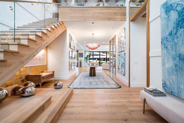 Chandelier, Interior, Recessed Lighting, Wood Texture Flooring