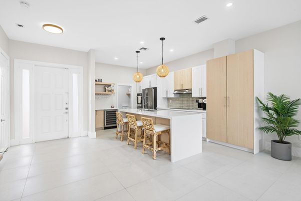 Interior, Kitchen, Pendant Lights, Recessed Lighting, Stainless Steel Appliances