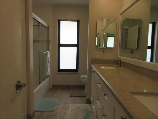 Bathroom, Dual Sink Vanities, Interior, Wood Texture Flooring