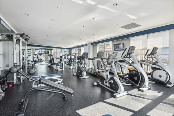 Fitness Equipment, Gym, Interior, Recessed Lighting