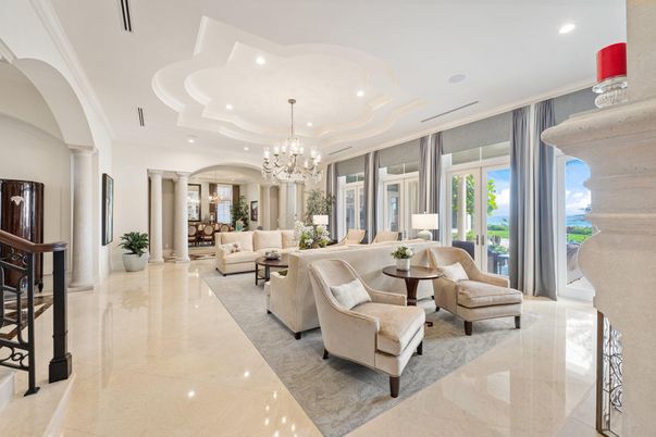 Chandelier, Interior, Living room, Recessed Lighting