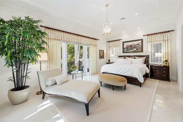 Bedroom, Interior, Pendant Lights, Recessed Lighting