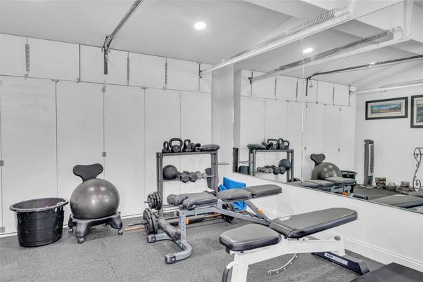 Fitness Equipment, Interior, Recessed Lighting