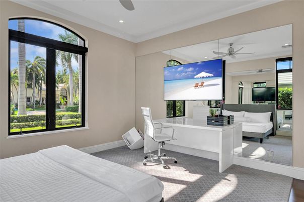 Bedroom, Home Office, Interior, Recessed Lighting