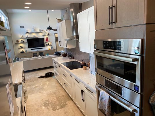 Interior, Kitchen, Living room, Recessed Lighting, Stainless Steel Appliances