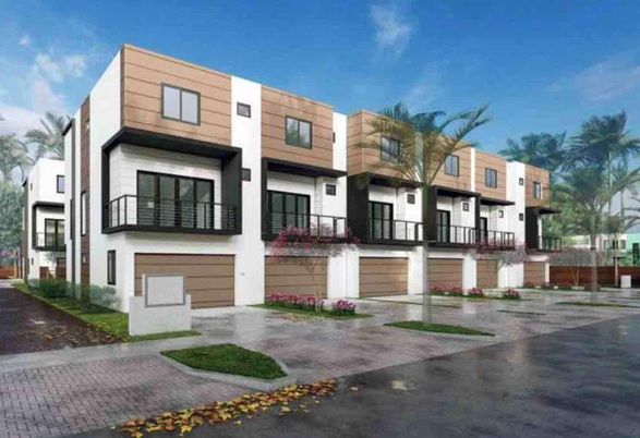 Attached, Exterior, Facade, Rowhouse