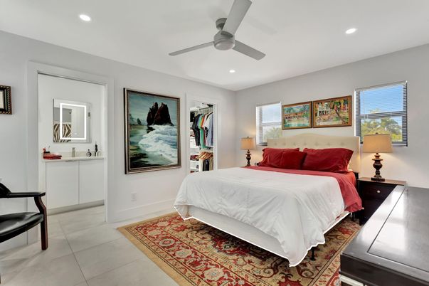 Bedroom, Interior, Recessed Lighting