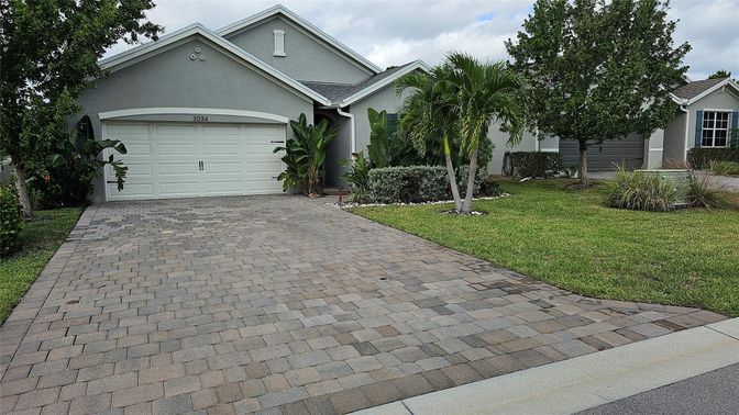 Attached, Backyard, Exterior, Facade, Mediterranean