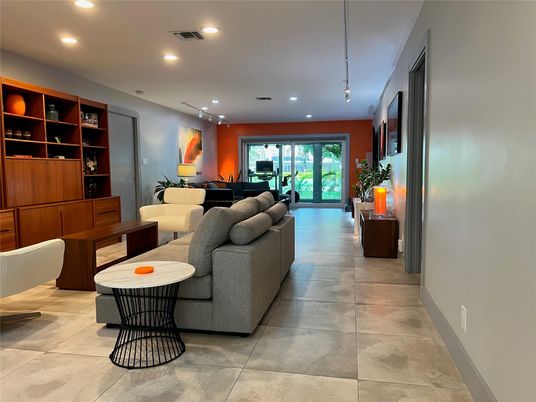 Interior, Living room, Piano, Recessed Lighting