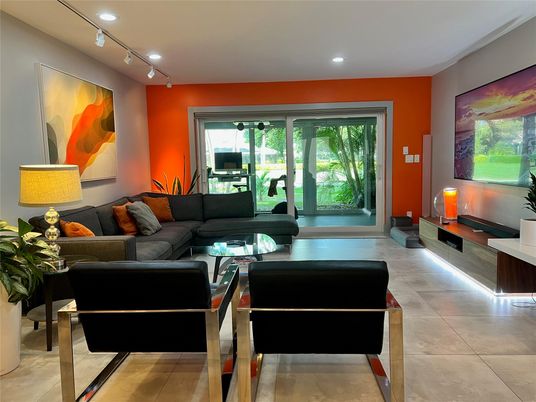 Interior, Living room, Recessed Lighting