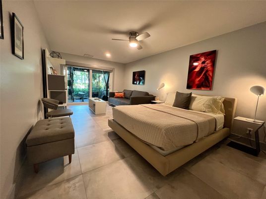 Bedroom, Interior, Recessed Lighting