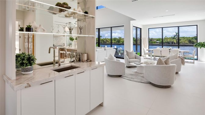 Dining room, Interior, Living room, Recessed Lighting, Water