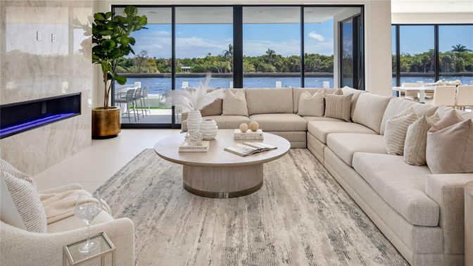 Fireplace, Interior, Living room, Water