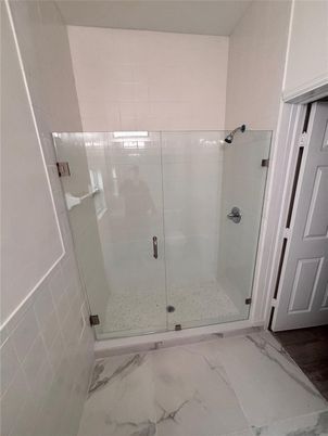 Bathroom, Glass Shower, Interior, Marble