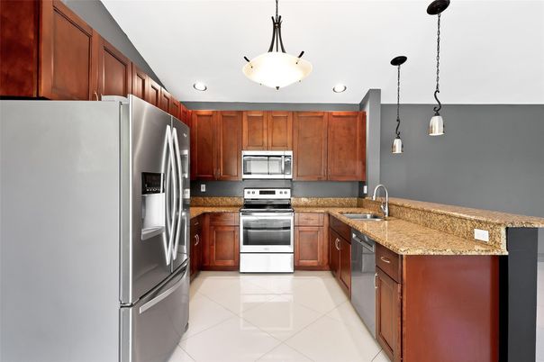 Interior, Kitchen, Pendant Lights, Recessed Lighting