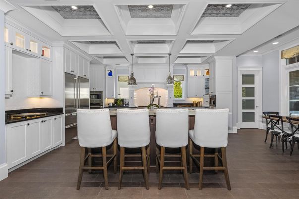 Interior, Kitchen, Pendant Lights, Recessed Lighting, Stainless Steel Appliances