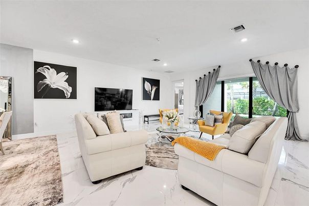 Interior, Living room, Marble, Recessed Lighting