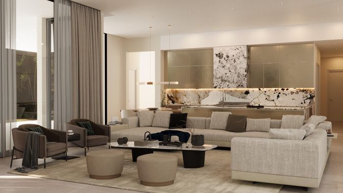 Interior, Living room, Pendant Lights, Recessed Lighting