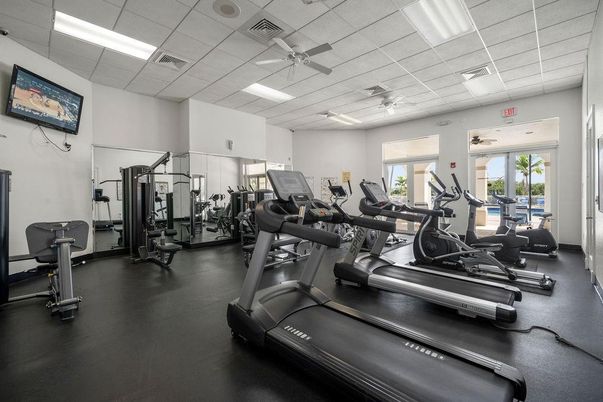 Fitness Equipment, Gym, Interior, Recessed Lighting