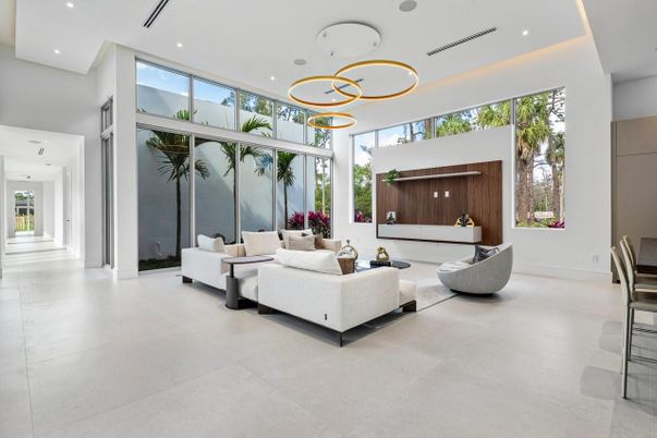 Interior, Living room, Pendant Lights, Recessed Lighting