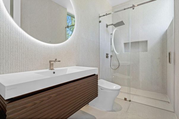 Bathroom, Glass Shower, Interior