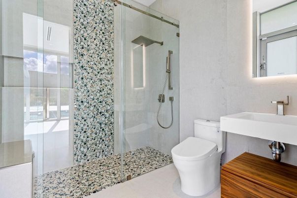 Bathroom, Glass Shower, Interior