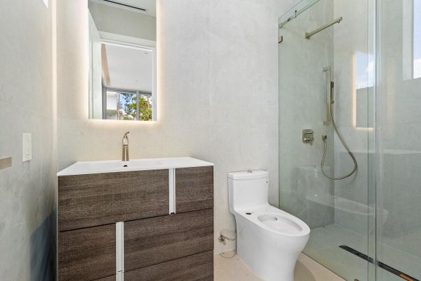 Bathroom, Glass Shower, Interior