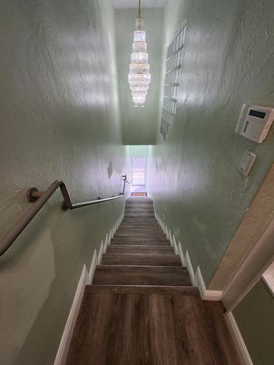 Chandelier, Interior, Wood Texture Flooring