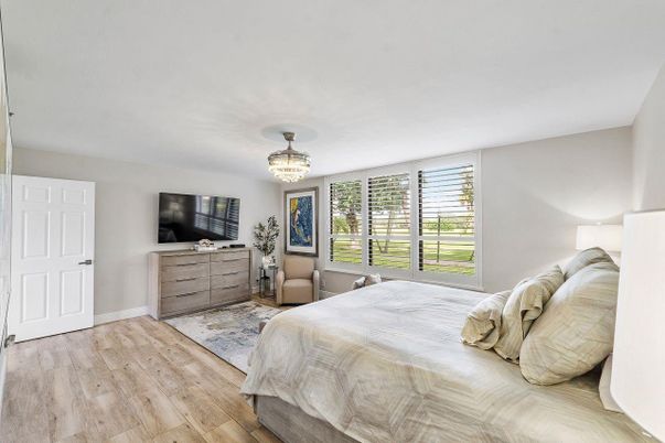 Bedroom, Chandelier, Interior, Wood Texture Flooring
