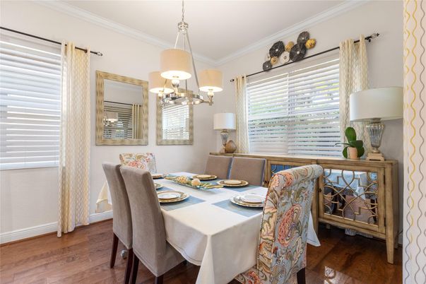 Chandelier, Dining room, Interior, Pendant Lights, Wood Texture Flooring