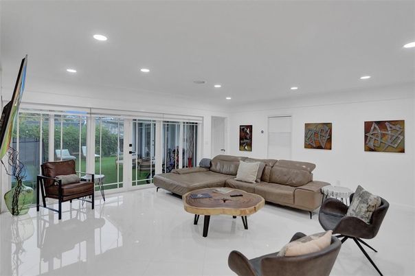 Interior, Living room, Recessed Lighting