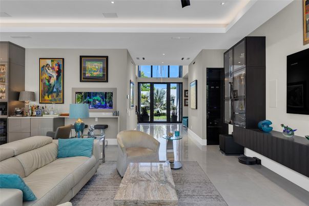 Interior, Living room, Recessed Lighting