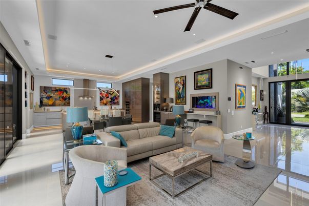 Dining room, Interior, Kitchen, Living room, Pendant Lights, Recessed Lighting