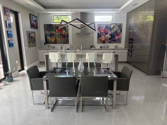 Dining room, Interior, Pendant Lights