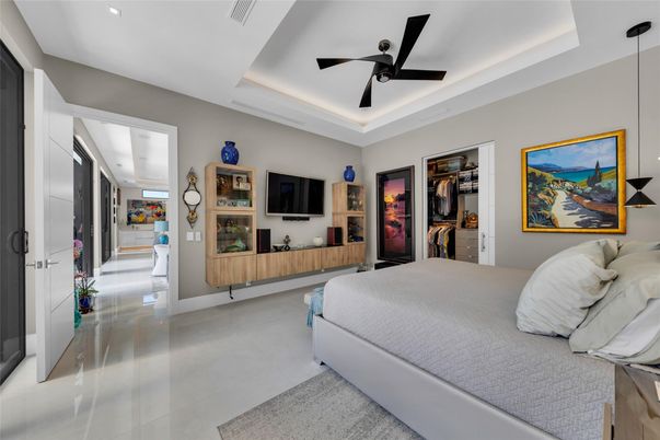 Bedroom, Interior, Recessed Lighting