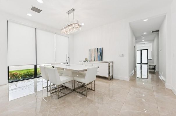 Chandelier, Dining room, Interior, Recessed Lighting