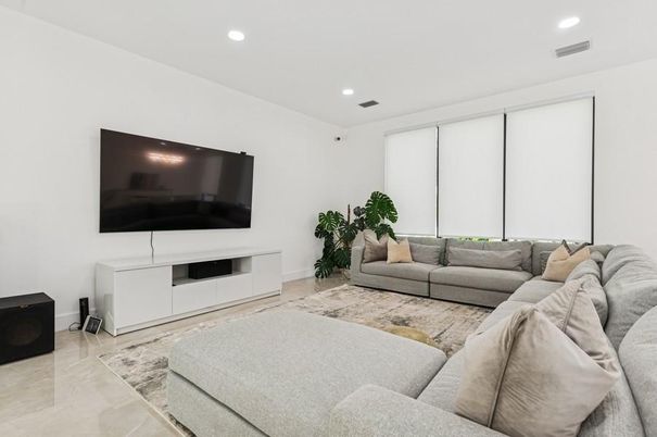 Interior, Living room, Recessed Lighting