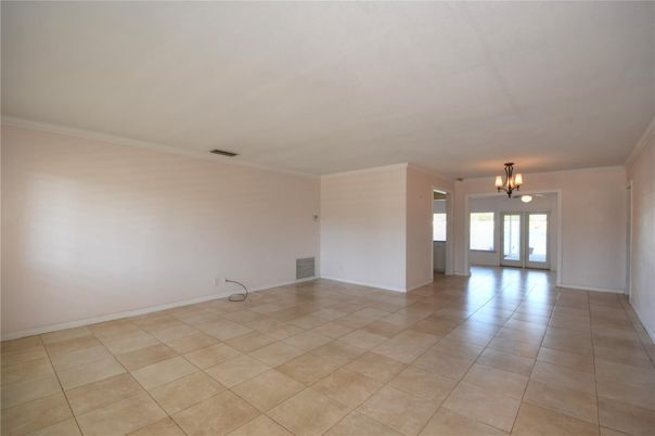 Chandelier, Empty room, Interior