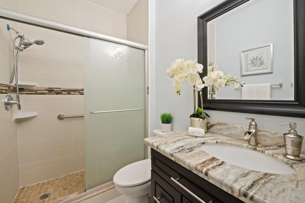 Bathroom, Glass Shower, Interior