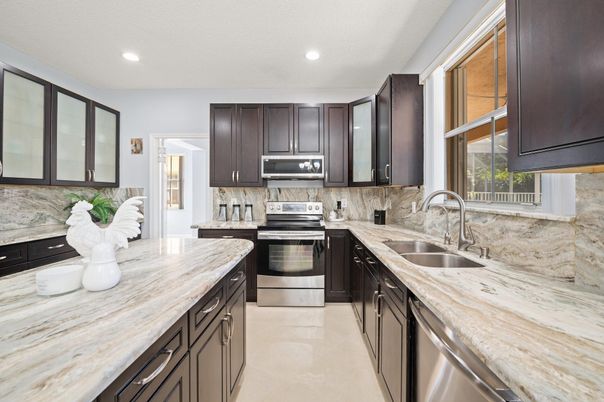 Interior, Kitchen, Recessed Lighting, Stainless Steel Appliances
