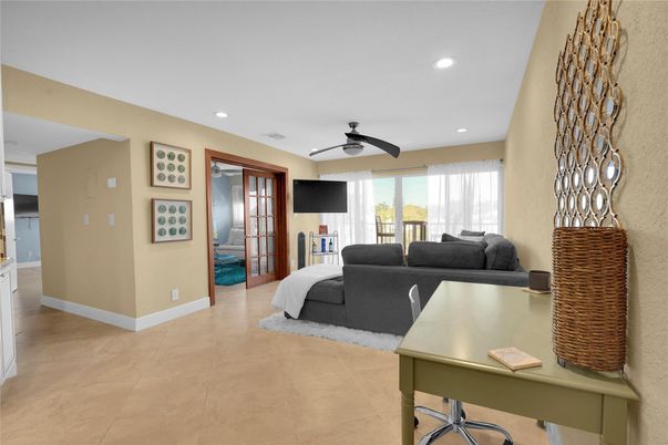 Interior, Living room, Recessed Lighting