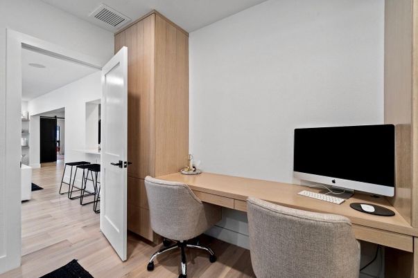 Home Office, Interior, Wood Texture Flooring