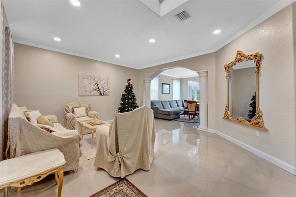 Interior, Living room, Recessed Lighting