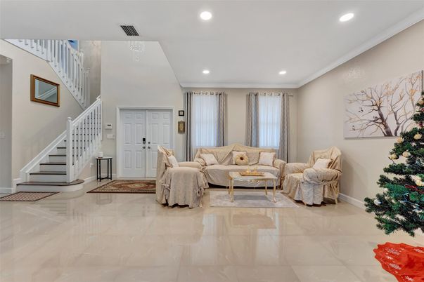 Interior, Living room, Recessed Lighting