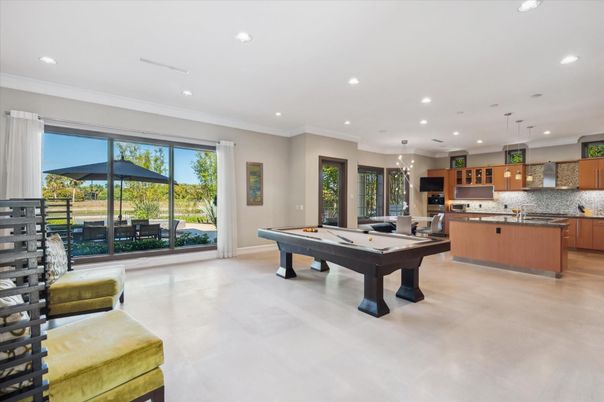 Billiard Table, Chandelier, Game Room, Interior, Kitchen, Pendant Lights, Recessed Lighting