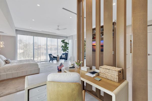 Bedroom, Home Office, Interior, Pendant Lights, Recessed Lighting