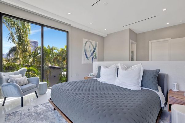 Bedroom, Interior, Recessed Lighting