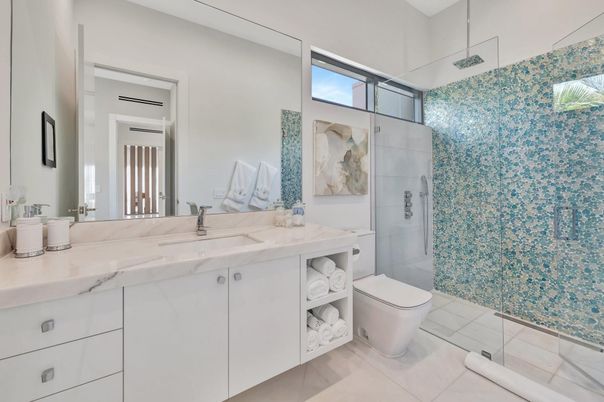 Bathroom, Glass Shower, Interior