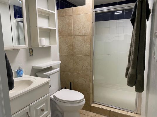 Bathroom, Glass Shower, Interior