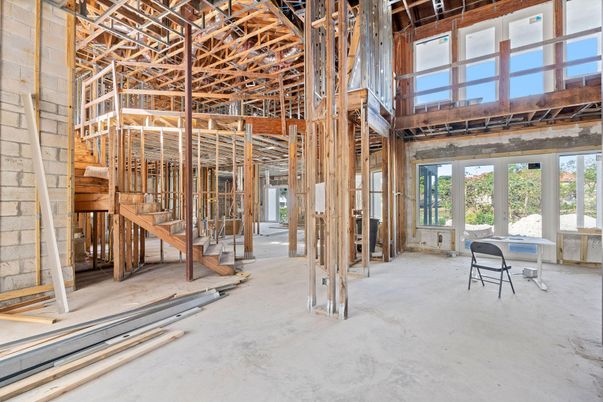 Interior, Stone Walls, Wooden Beams